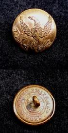 Beautifully Toned ca. 1840s US Artilleryman's Coat Button