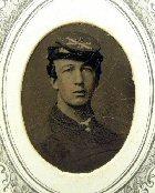 Nice Tintype of Artillery Soldier of Co. L, 4th Artillery, in Cdv Mount with Great Photographer's Label