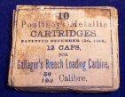 Full Box of .50 Caliber Gallager Carbine Cartridges By Poultney - Patented 1863