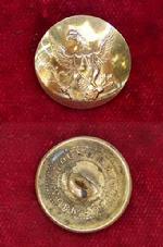 Early 1- Piece Eagle -A- Artilleryman's Coat Button