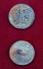 Dug 1820s-1830s US Great Coat Button with Excellent Details