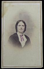 Nice Hand-Colored Cdv of Prominent Arkansas Lady - Taken Across from Federal Headquarters in Little Rock by Gem Gallery 