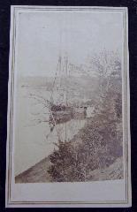 Fine Original Civil War Period Cdv Image of Jones Landing, on the James River, a few miles above Richmond, Virginia 