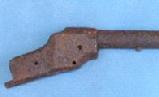 Dug Receiver and Full Length Barrel of an 1885 Hopkins & Allen "Falling Block" 12 Guage Shotgun