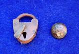 Officer's or Paymaster's Small Brass Padlock