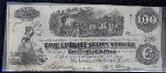 Fine 1862 Confederate T-40 $100 Note w/Steam Train Vignette 