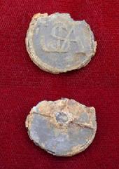 Dug U.S. Continental Army Soldier�s Revolutionary War Coat Button