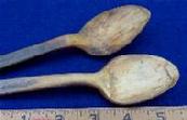 Nice Pair of Rev War/Colonial Period Horn Spoons