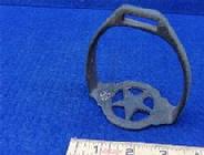RARE Stirrup with Cut-Out 5-Point Star foot pad