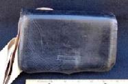 Fine 1850s to 1870s Militia Cartridge Box with White Cotton Sling