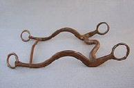 Nice Confederate Copy of Federal Dragoon Bit - In Knopp's Book - Confederate Saddles & Horse Equipment