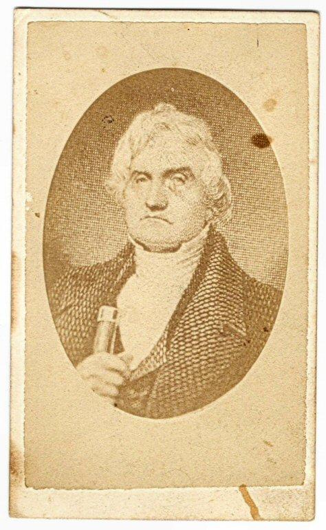 Lee Gallery, Richmond, Virginia, Cdv Engraving of ... Daniel Webster ? 
