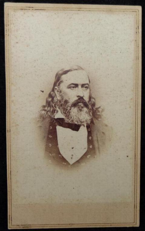 Nice Cdv Image of Confederate Brigadier General Albert Pike 