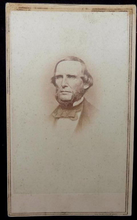 Fine Cdv Image of Confederate General Benjamin McCulloch Killed at Pea Ridge, Arkansas 