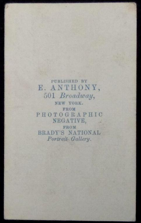 U.S. Lieutenant General Winfield Scott Cdv From a Brady Negative