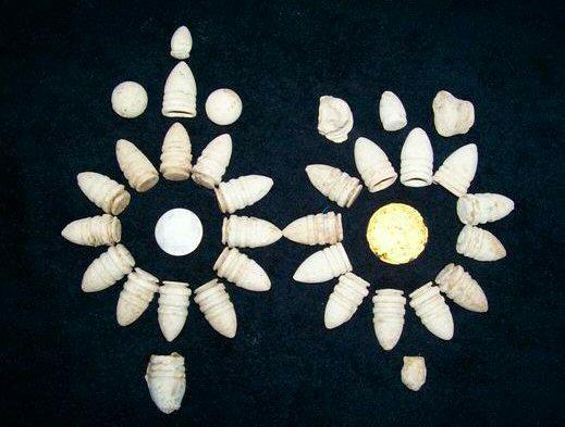 Civil War Relics Recovered by Jim & Jason Trammell, March, 2008.