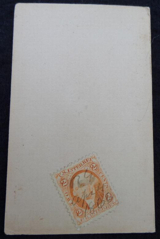 Hand-Colored Cdv of the CS Flag in Memoriam