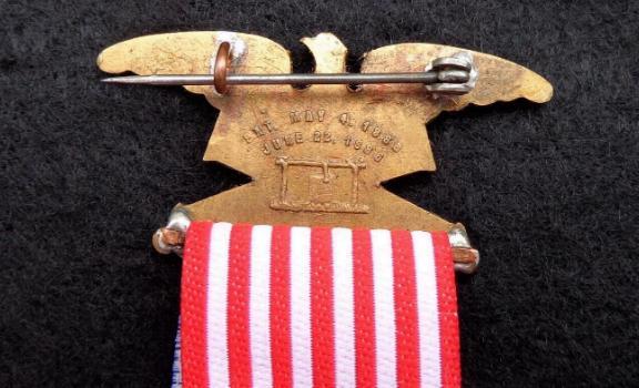 Excellent Original GAR, Grand Army of the Republic, Numbered Membership Badge with Replacement Ribbon 