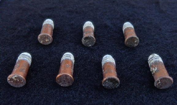 Nice Group of Seven - 100 Year Old .22 Short Cartridges 