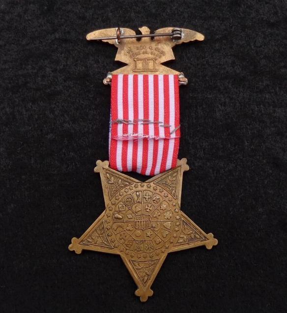 Excellent Original GAR, Grand Army of the Republic, Numbered Membership Badge with Replacement Ribbon 