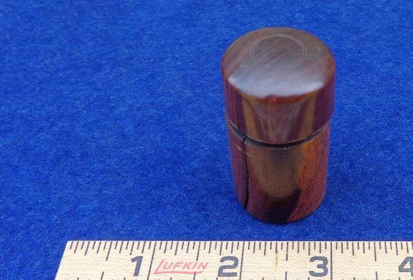Nice Civil War Period Traveling Rosewood Inkwell