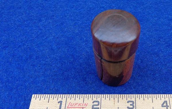 Nice Civil War Period Traveling Rosewood Inkwell