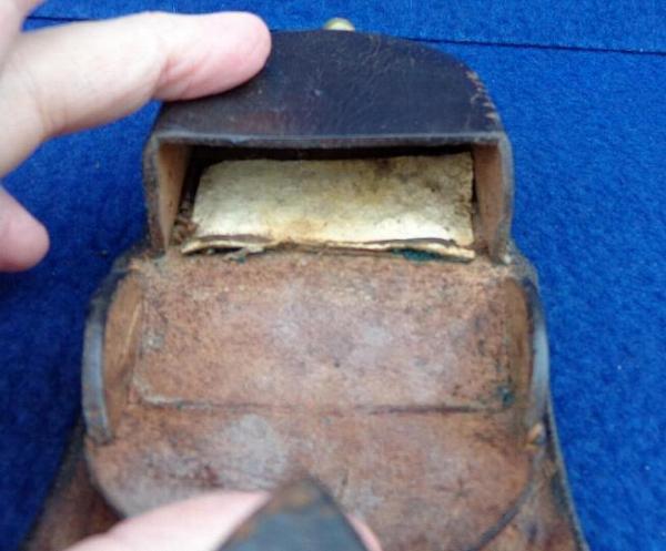 Very Nice Civil War Period Percussion Cap Box 