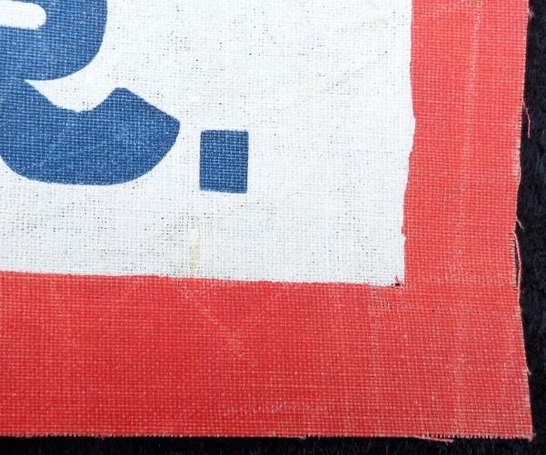 Fine 11 x 17 inch "Welcome G.A.R." Banner still retaining Vivid Colors and minimal staining 