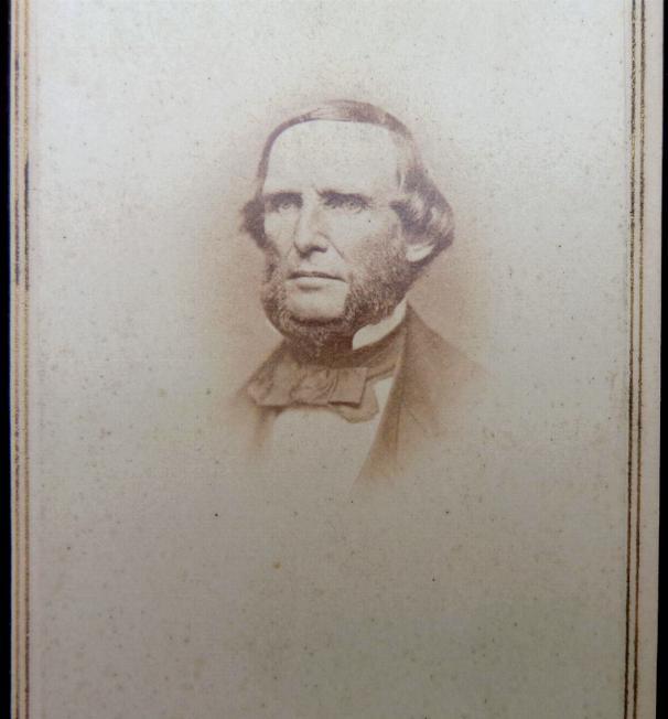 Fine Cdv Image of Confederate General Benjamin McCulloch Killed at Pea Ridge, Arkansas 