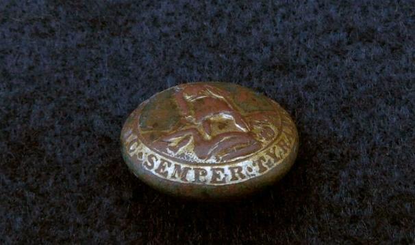 Beautiful Dug VA15 Virginia State Seal Coat Button