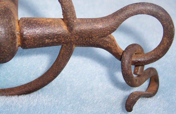 Nice 1880s-1890 "Liverpool" Style Heavy Draft Bridle Bit 
