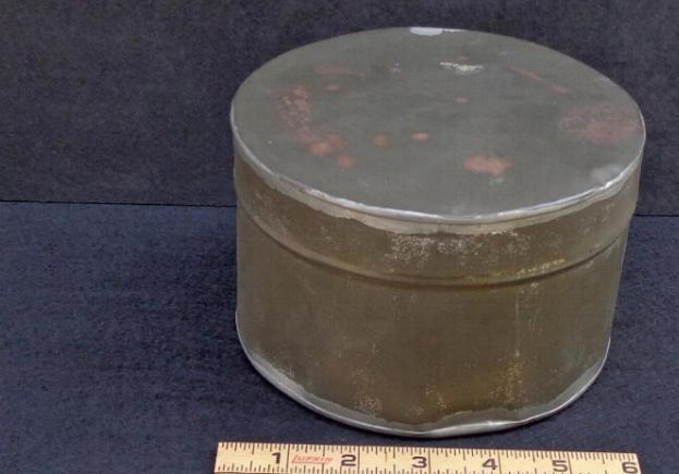 Nice Crudely All Soldered Civil War Period or Before Tin Container or Can 