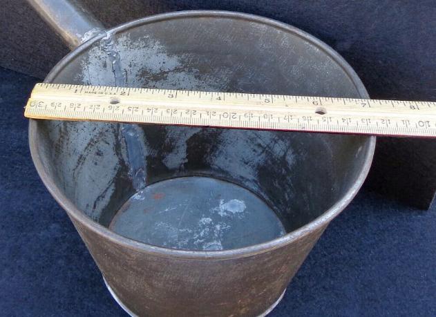 Big 5" Tall by 7 Inch diameter Civil War Period Tin Cooking Pot/Pan