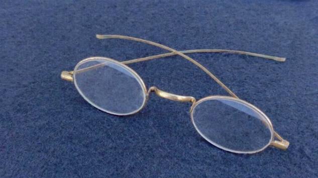 Nice Late 1800s Gold Gilt Wire Frame Eye Glasses