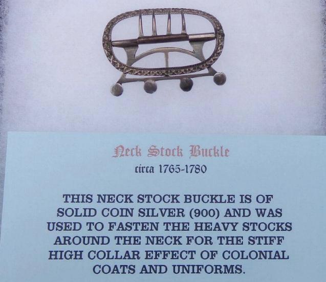 Nice Silver Colonial or Revolutionary War Period Neck Stock Buckle