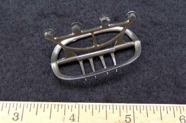 Nice Silver Colonial or Revolutionary War Period Neck Stock Buckle