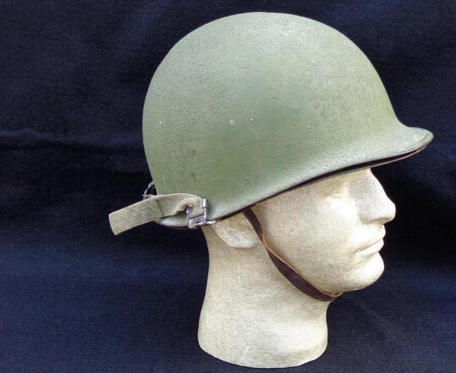 Fine Late WWII or Korean War Rear Seam U.S. M1 Helmet & Liner