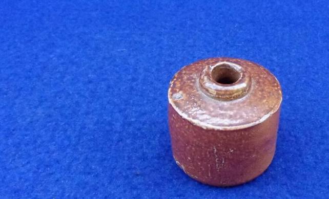 Excellent Little Civil War Period Stoneware Ink Bottle