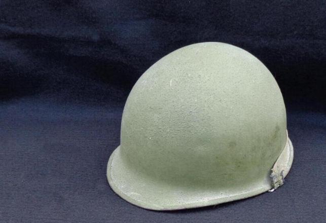 Fine Late WWII or Korean War Rear Seam U.S. M1 Helmet & Liner