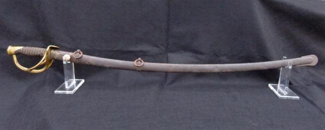 Nice All Original U.S. M1860 Cavalry Saber & Scabbard Manufactured by the Ames Co. in 1863