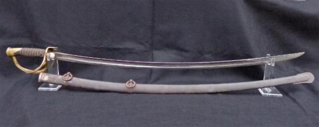 Nice All Original U.S. M1860 Cavalry Saber & Scabbard Manufactured by the Ames Co. in 1863
