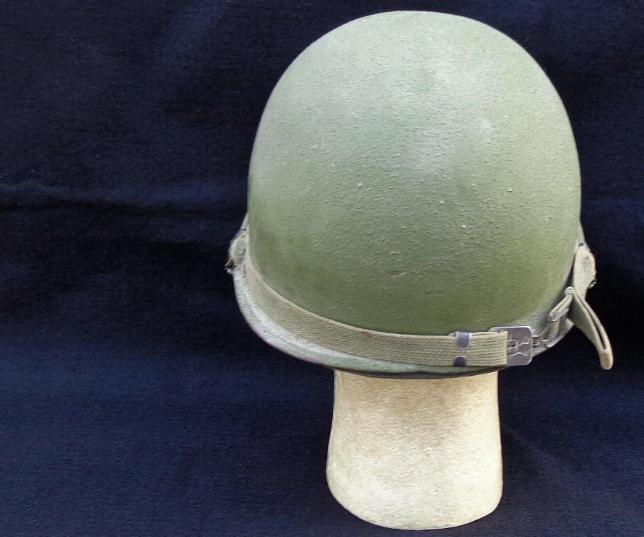 Fine Late WWII or Korean War Rear Seam U.S. M1 Helmet & Liner