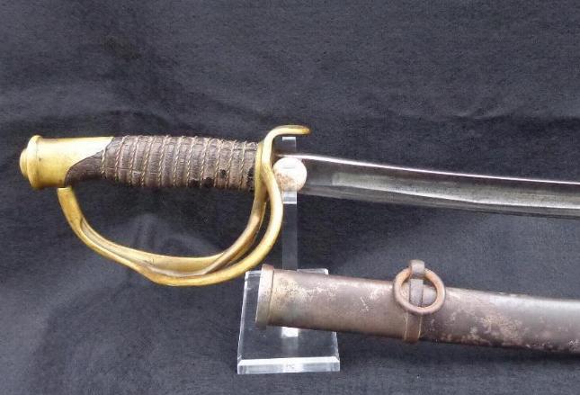 Nice All Original U.S. M1860 Cavalry Saber & Scabbard Manufactured by the Ames Co. in 1863