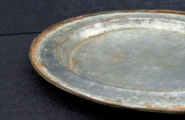 Cool Civil War Period "Relic Condition" Tinned Copper Mess Plate