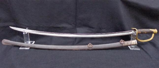 Nice All Original U.S. M1860 Cavalry Saber & Scabbard Manufactured by the Ames Co. in 1863