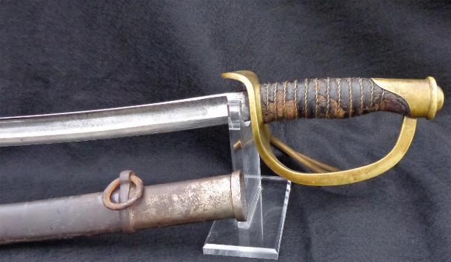 Nice All Original U.S. M1860 Cavalry Saber & Scabbard Manufactured by the Ames Co. in 1863