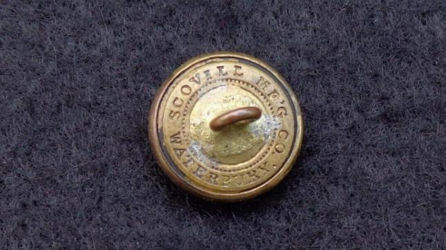 Fine Post War Arkansas State Seal Cuff Button 