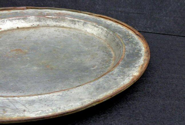 Cool Civil War Period "Relic Condition" Tinned Copper Mess Plate