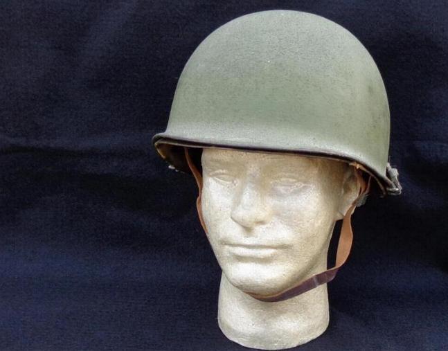 Fine Late WWII or Korean War Rear Seam U.S. M1 Helmet & Liner