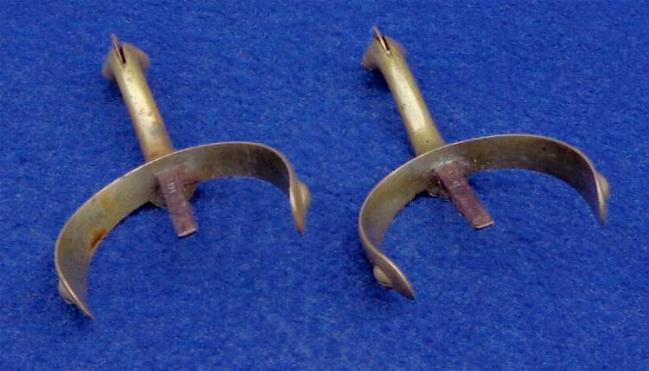 Fine Non Dug Pair of Early Maxwell "Box" Spurs w/Rowels 